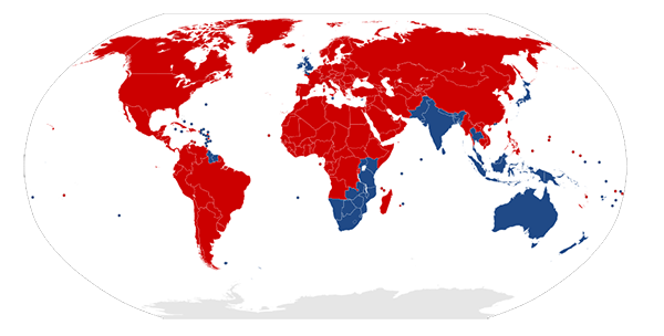 世界地図でみる分布