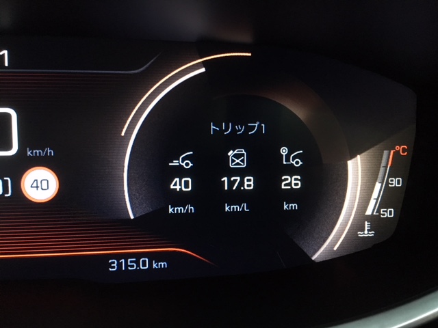 NEW5008 燃費計測しました