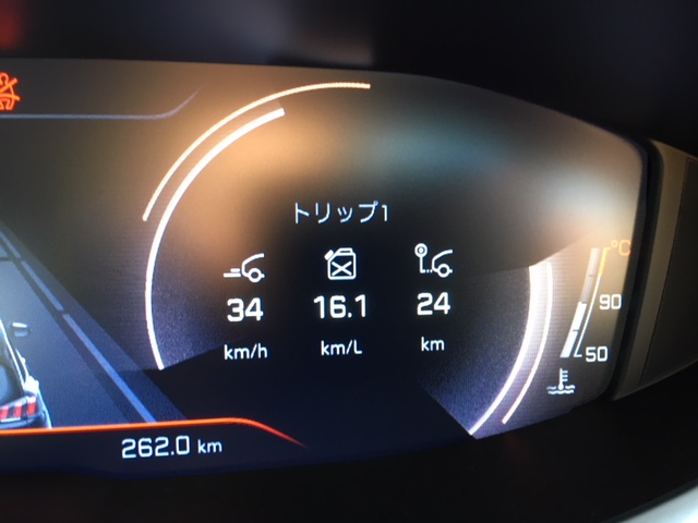 NEW5008 燃費計測しました