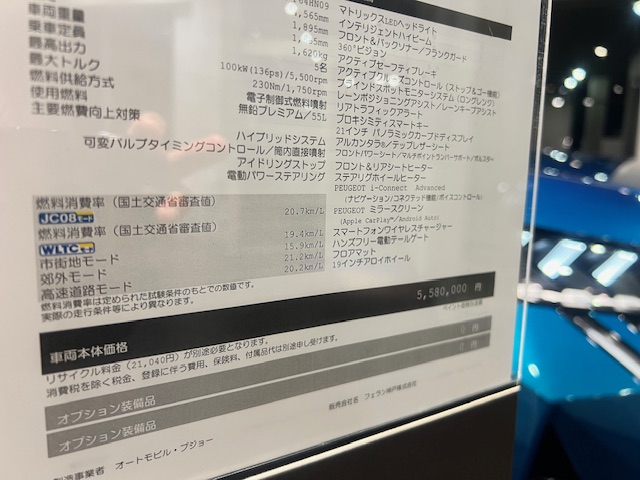 NEW3008実燃費　～秋編～